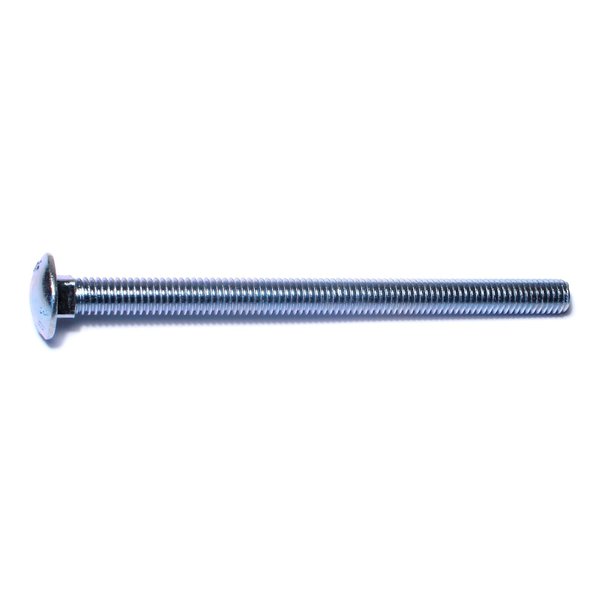 Midwest Fastener 3/8"-16 x 5-1/2" Zinc Plated Grade 2 / A307 Steel Coarse Thread Carriage Bolts 50PK 01107